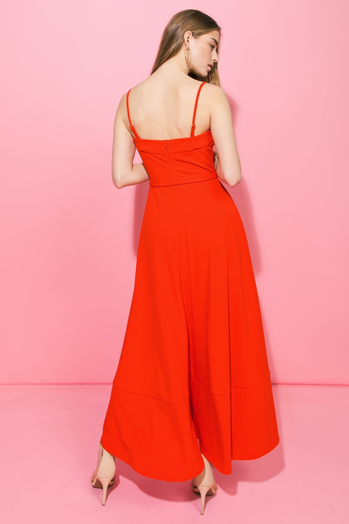 WATCH ME GO WOVEN HI-LO DRESS Flying Tomato